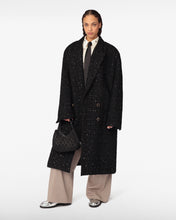 Carica l'immagine nel visualizzatore di Gallery, Double Breasted Tweed Coat | Unisex Coats & Jackets Black | GCDS®