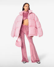 Load image into Gallery viewer, Tweed Puffer Jacket | Unisex Coats & Jackets Pink | GCDS®