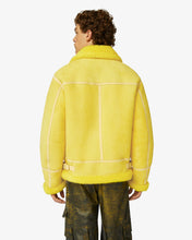 Load image into Gallery viewer, Shearling Jacket | Unisex Coats & Jackets Yellow | GCDS®