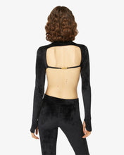 Load image into Gallery viewer, Velvet Top | Women Tops Black | GCDS®