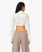 Load image into Gallery viewer, Gcds Kittho Cotton Cropped Shirt | Women T-shirts Off White | GCDS®