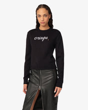 Load image into Gallery viewer, Cringe Sweater | Women Knitwear Black | GCDS®