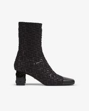 Load image into Gallery viewer, Monogram Logo Heel Ankle Boots | Women Boots Black | GCDS®