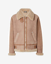 Load image into Gallery viewer, Shearling Jacket | Unisex Coats & Jackets Beige | GCDS®