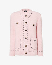 Load image into Gallery viewer, Bouclé Knit Jacket | Unisex Coats & Jackets Pink | GCDS®