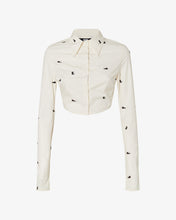 Load image into Gallery viewer, Gcds Kittho Cotton Cropped Shirt | Women T-shirts Off White | GCDS®