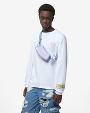 Load image into Gallery viewer, Comma Holographic Crossbody Bag : Unisex Bags Silver/Lilac | GCDS Spring/Summer 2023