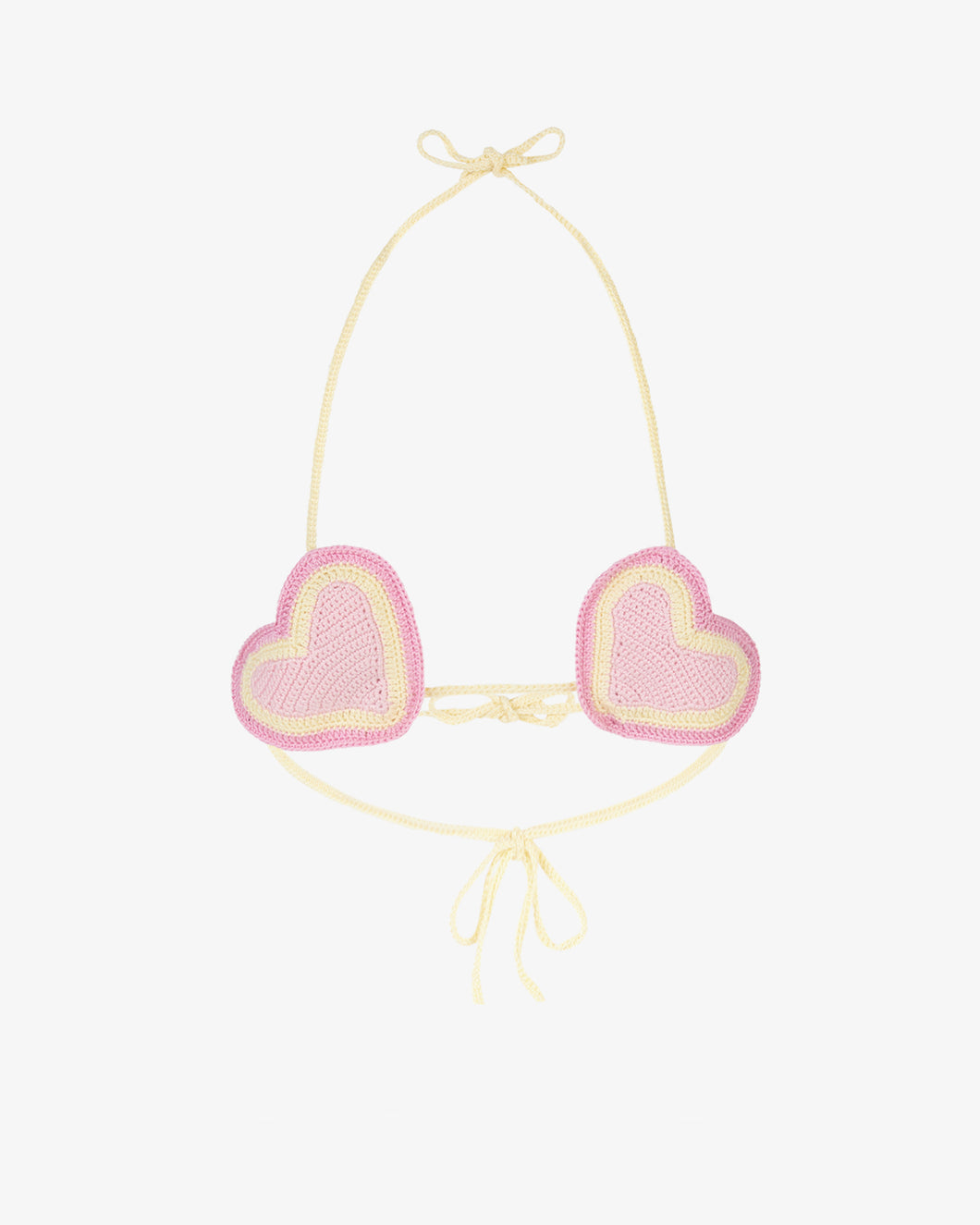 Heart Crochet Bikini Bra