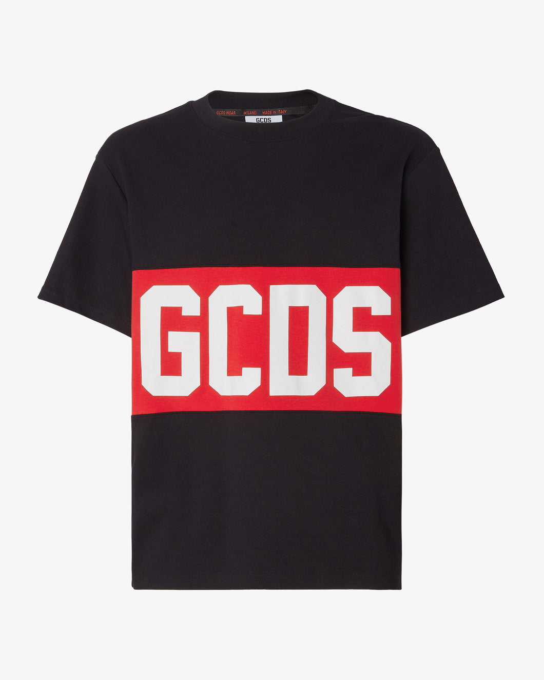 T-shirt regular con banda logo Gcds