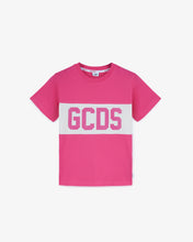 Load image into Gallery viewer, Junior Gcds Logo Band T-Shirt | Girl T-Shirts  Fuchsia | GCDS®
