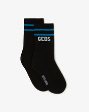 Load image into Gallery viewer, Junior Gcds Low Logo Band Socks | Unisex Accessories Black | GCDS®
