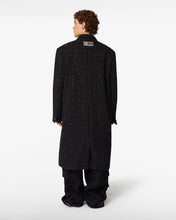 Load image into Gallery viewer, Double Breasted Tweed Coat  | Unisex Coats &amp; Jackets Black | GCDS®
