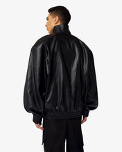 Carica l&#39;immagine nel visualizzatore di Gallery, Faux Leather Oversized Jacket | Unisex Coats &amp; Jackets Black | GCDS®
