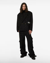 Carica l&#39;immagine nel visualizzatore di Gallery, Double Breasted Tweed Blazer | Unisex Coats &amp; Jackets Black | GCDS®
