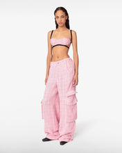 Load image into Gallery viewer, Ultracargo Tweed Trousers | Unisex Trousers Pink | GCDS®
