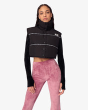 Load image into Gallery viewer, Bling Gcds Puffer Vest | Women Coats &amp; Jackets Black | GCDS®
