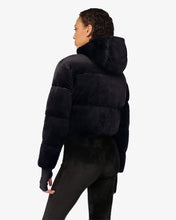 Load image into Gallery viewer, Gcds Velvet Bomber | Women Coats &amp; Jackets Black | GCDS®
