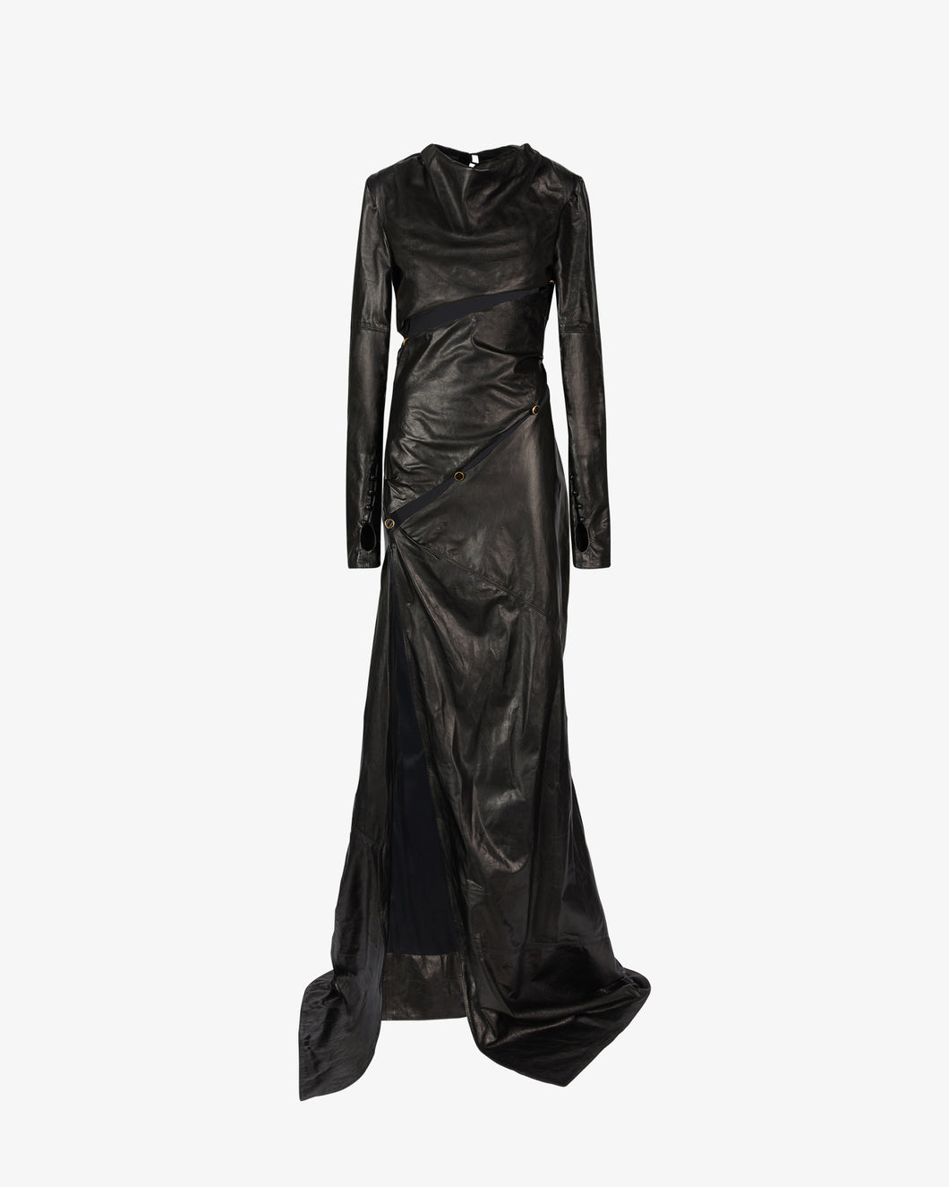 Leather Long Dress | Women Mini & Long Dresses Black | GCDS®