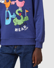 Load image into Gallery viewer, Gcds monsters crewneck: Boy Hoodie and tracksuits Blue | GCDS
