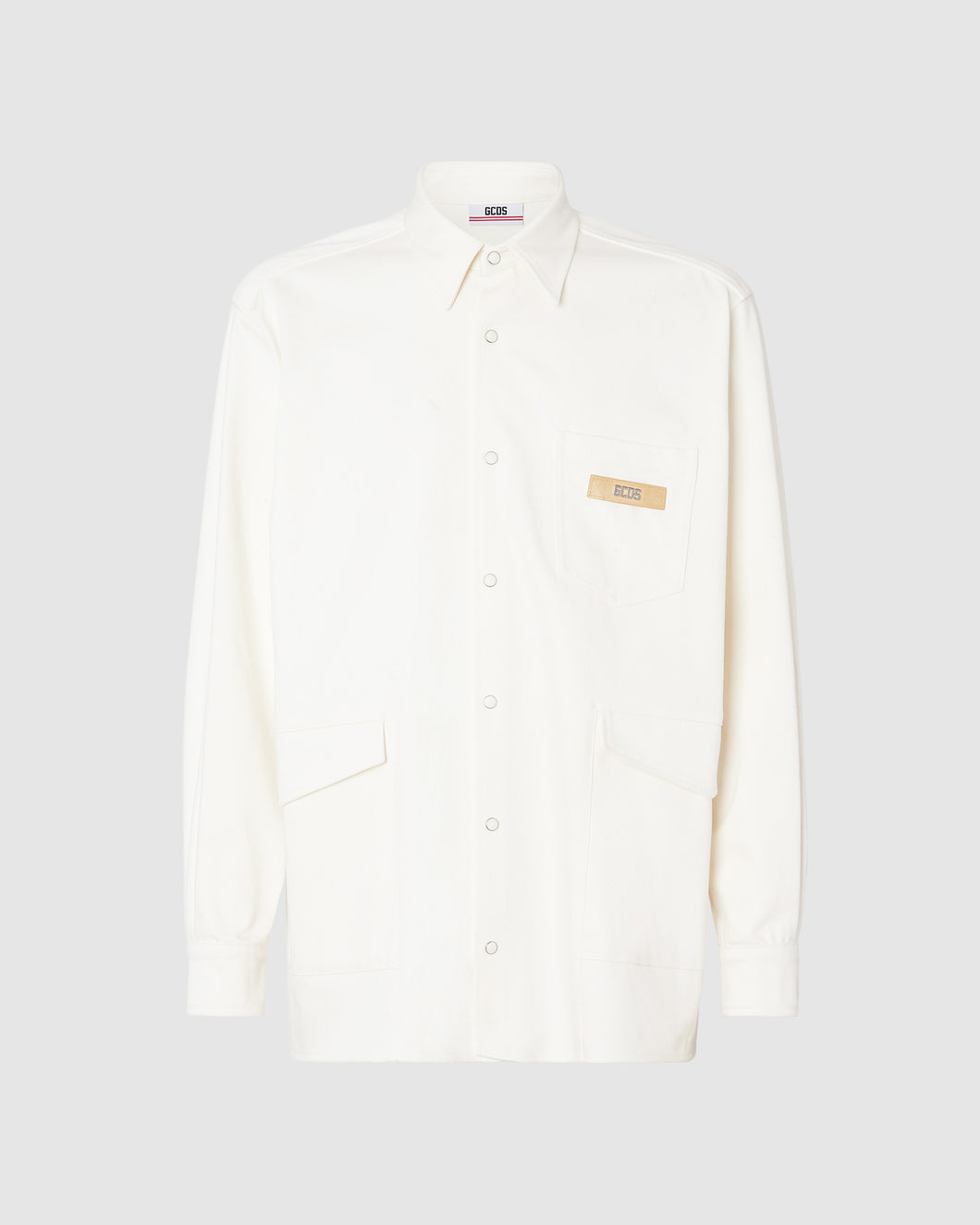 Workwear overshirt: Men Shirts Whitecap Grey | GCDS