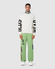 Load image into Gallery viewer, Plush wide sweatbottoms: Men Trousers Green | GCDS

