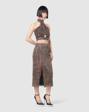 Load image into Gallery viewer, Leopard sequin pencil skirt: Women Skirt Multicolor | GCDS
