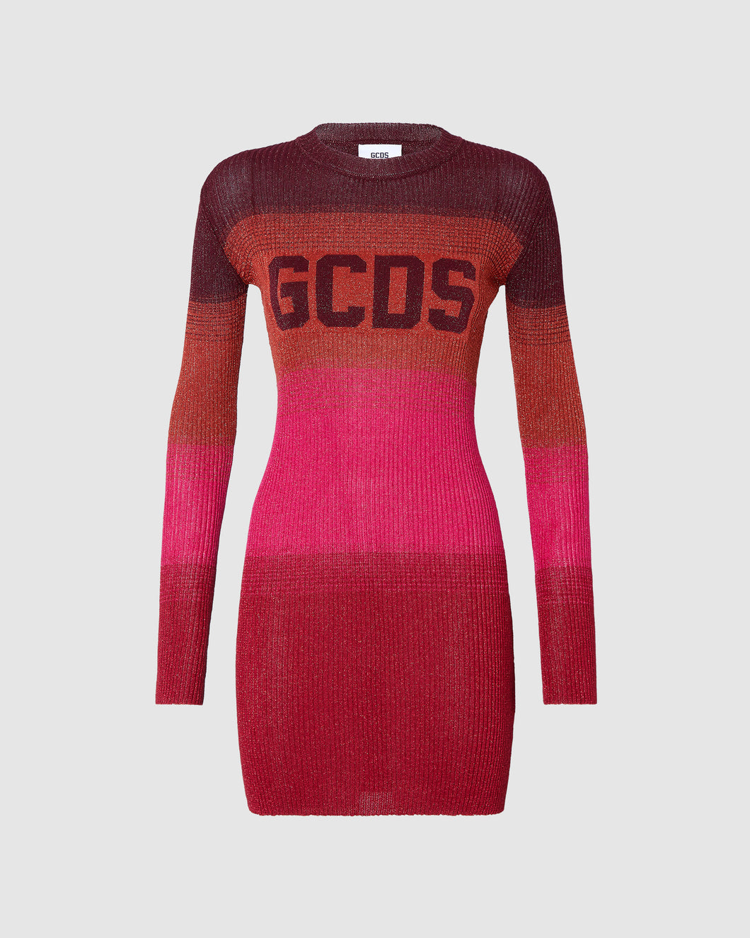 Lurex degradé logo mini dress: Women Dresses Multicolor | GCDS