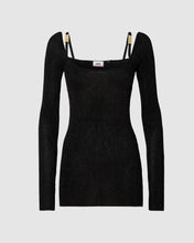 Carica l&#39;immagine nel visualizzatore di Gallery, Lurex mini dress: Women Dresses Black | GCDS

