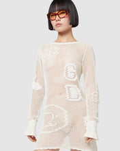 Carica l&#39;immagine nel visualizzatore di Gallery, Crochet mini dress: Women Dresses Off White | GCDS
