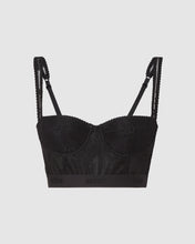 Load image into Gallery viewer, Lace corset top: Women Tops Black | GCDS
