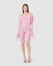 Load image into Gallery viewer, Fluffy knit jumpsuit: Women Dress Pink | GCDS

