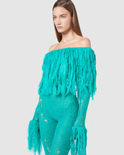 Load image into Gallery viewer, Fluffy knit jumpsuit: Women Dress Light Blue | GCDS
