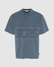 Load image into Gallery viewer, Overdyed GCDS logo band t-shirt: Men T-Shirts Black | GCDS
