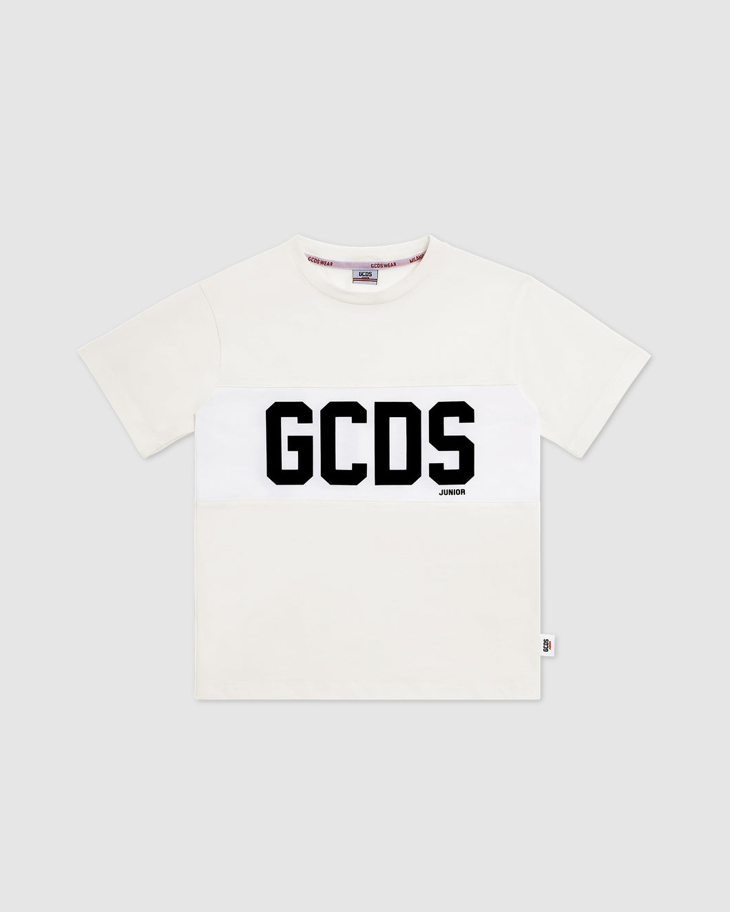 GCDS logo band T-shirt: Unisex  T-Shirts  Off white | GCDS