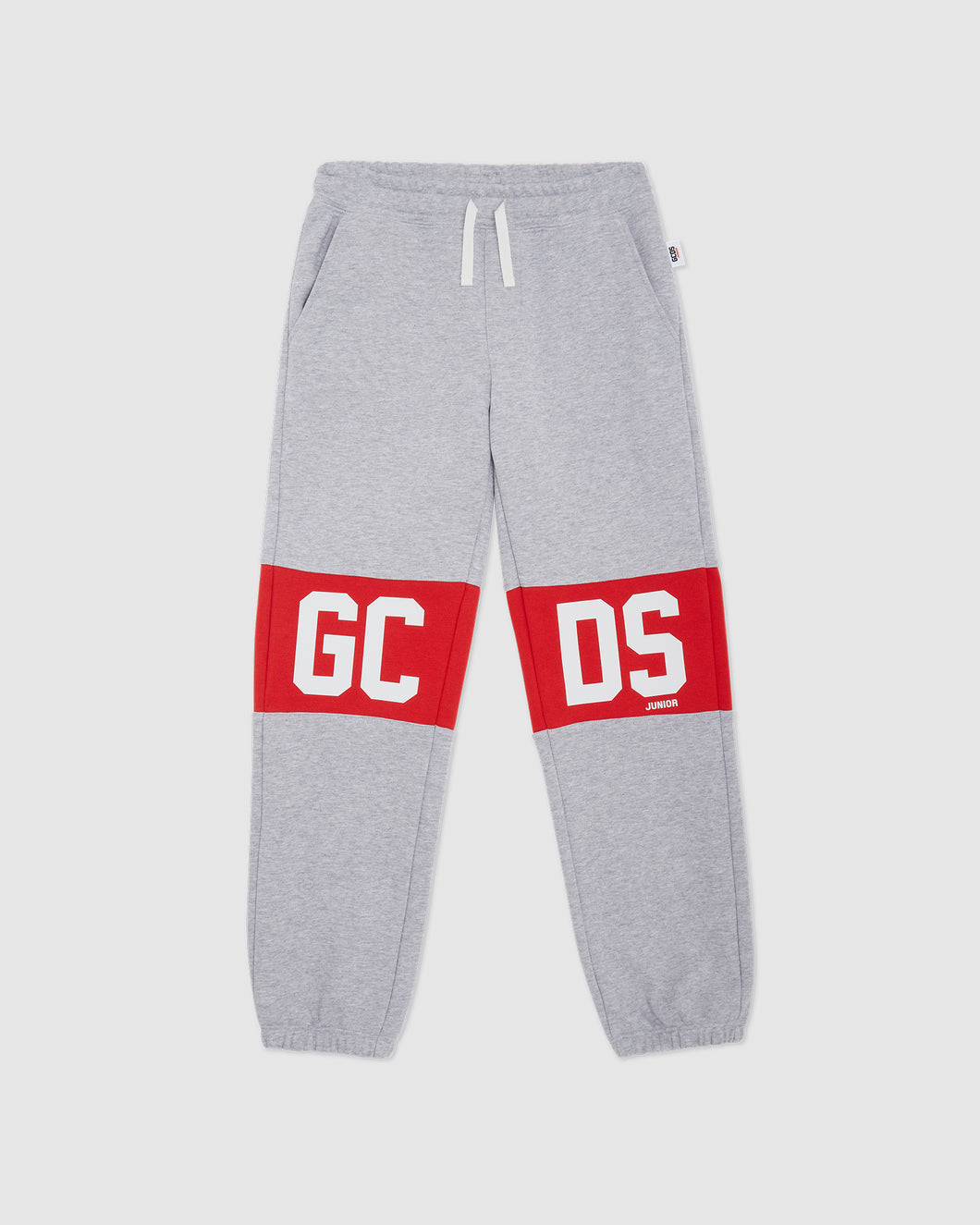 GCDS logo band sweatpants: Unisex  Trousers Grey | GCDS