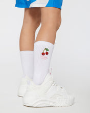 Load image into Gallery viewer, Cherry Socks: Girl Accessories White | GCDS
