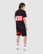 Load image into Gallery viewer, Gcds logo regular sweatshorts: Men Trousers Black | GCDS
