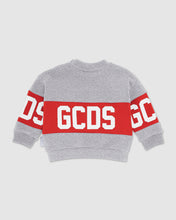 Carica l&#39;immagine nel visualizzatore di Gallery, Baby GCDS logo motif hoodie: Unisex  Hoodie and tracksuits  Grey | GCDS

