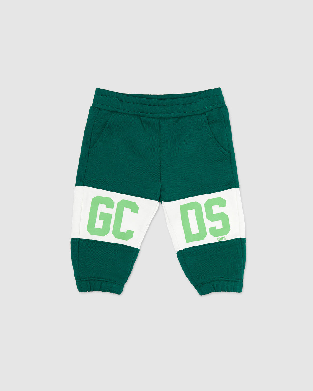 Baby Gcds Logo band Sweatpants: Unisex Trousers Green | GCDS