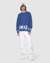 Load image into Gallery viewer, Gcds low band sweater: Men Knitwear Blue | GCDS
