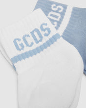 Load image into Gallery viewer, GCDS logo motif Two-piece Socks Set: Unisex  Accessories Light blue | GCDS
