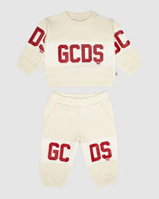 Load image into Gallery viewer, Baby Gcds Logo band Tracksuit: Unisex Hoodie and tracksuits Whitecap Grey | GCDS
