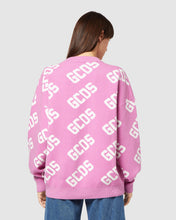 Load image into Gallery viewer, Gcds monogram jacquard sweater: Unisex Knitwear Fuchsia | GCDS
