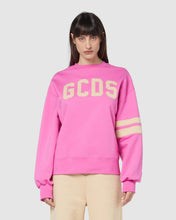 Load image into Gallery viewer, Gcds logo oversized crewneck: Women Hoodies Fuchsia | GCDS
