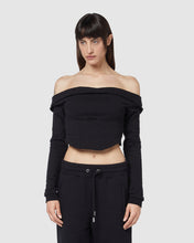 Load image into Gallery viewer, Jersey long sleeves top: Women Tops Black | GCDS
