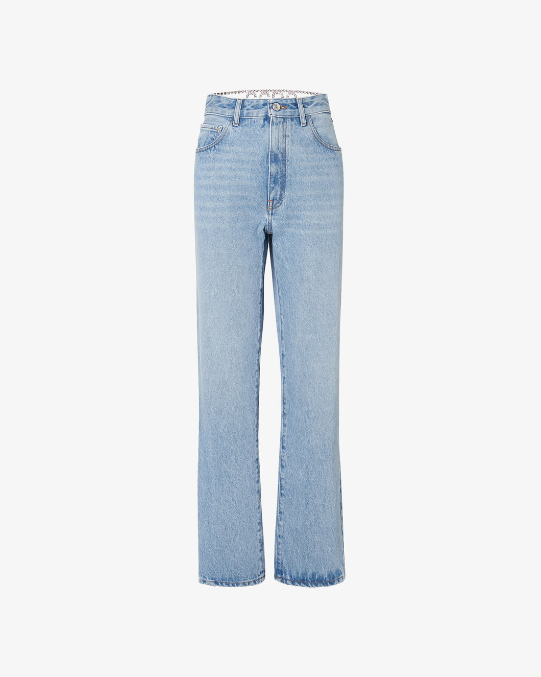 Chocker Denim Trousers | Women Trousers Light Blue | GCDS®