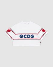 Carica l&#39;immagine nel visualizzatore di Gallery, Crop GCDS logo t-shirt: Girl T-Shirts  White | GCDS
