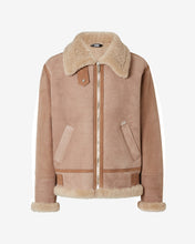 Load image into Gallery viewer, Shearling Jacket | Unisex Coats &amp; Jackets Beige | GCDS®
