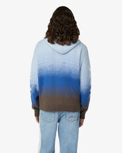 Load image into Gallery viewer, Brushed  Degradè Zip-Up Jacket | Men Knitwear Light Blue | GCDS®
