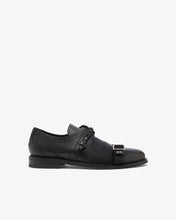 Load image into Gallery viewer, Multi Lace Buckle Derby Shoes | Men Loafers Black | GCDS®
